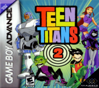 Teen Titans 2 GameBoy Advance US box art